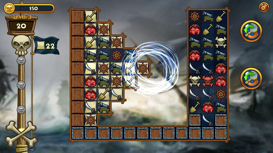 Match Three Pirates! Heir to Davy Jones Screenshot