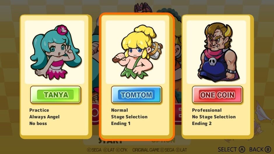 Wonder Boy Returns Remix Screenshot
