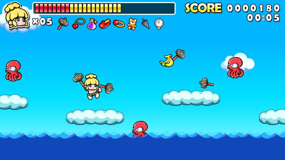Wonder Boy Returns Remix Screenshot