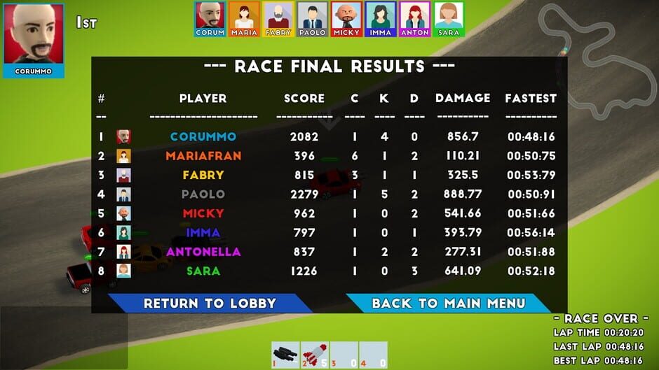 Racing Fighters screenshot