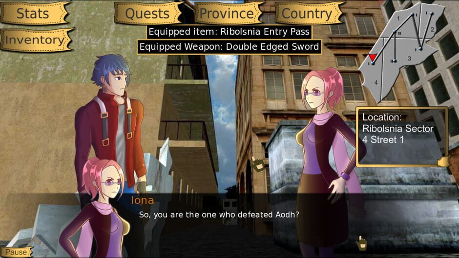 Niara: Rebellion of the King Visual Novel RPG Screenshot
