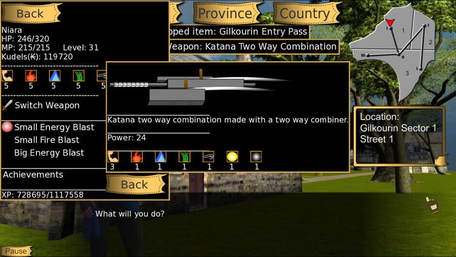 Niara: Rebellion of the King Visual Novel RPG Screenshot