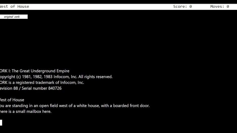 สกรีนช็อตจาก Zork Remake (รูปที่ 2)