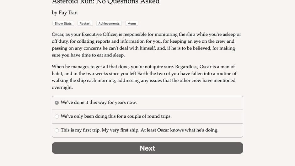 Asteroid Run: No Questions Asked Screenshot