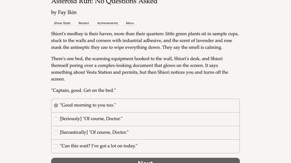 Asteroid Run: No Questions Asked Screenshot