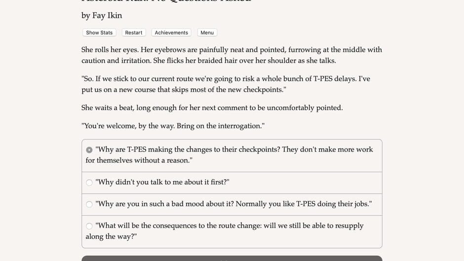 Asteroid Run: No Questions Asked Screenshot