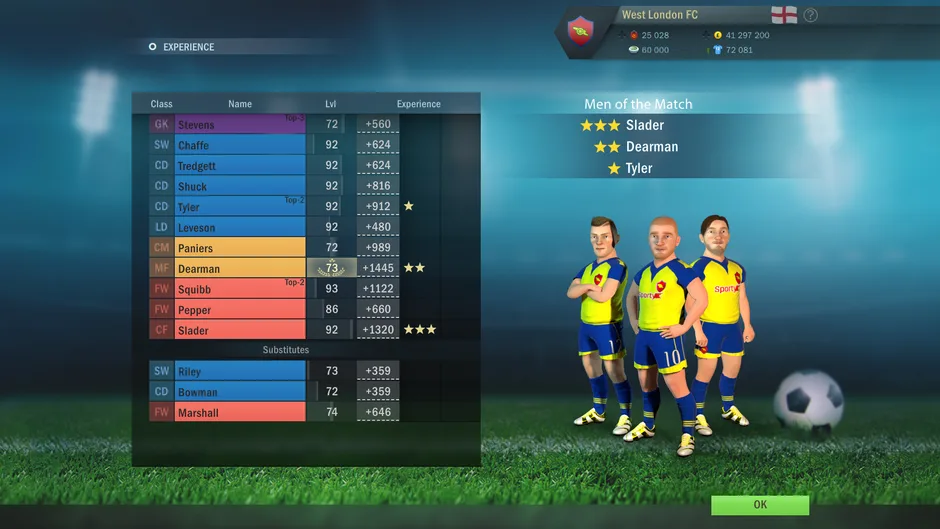 Football, Tactics & Glory, captura de tela 2