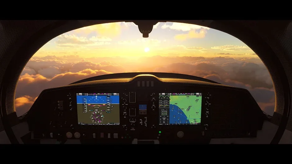 Microsoft Flight Simulator, captura de tela 1