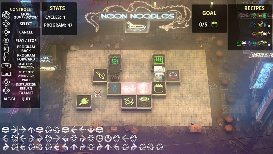 Neon Noodles: Cyberpunk Kitchen Automation Screenshot