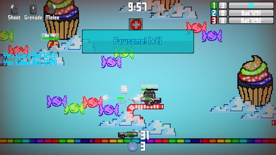 Crazy Critters: Combat Cats Screenshot