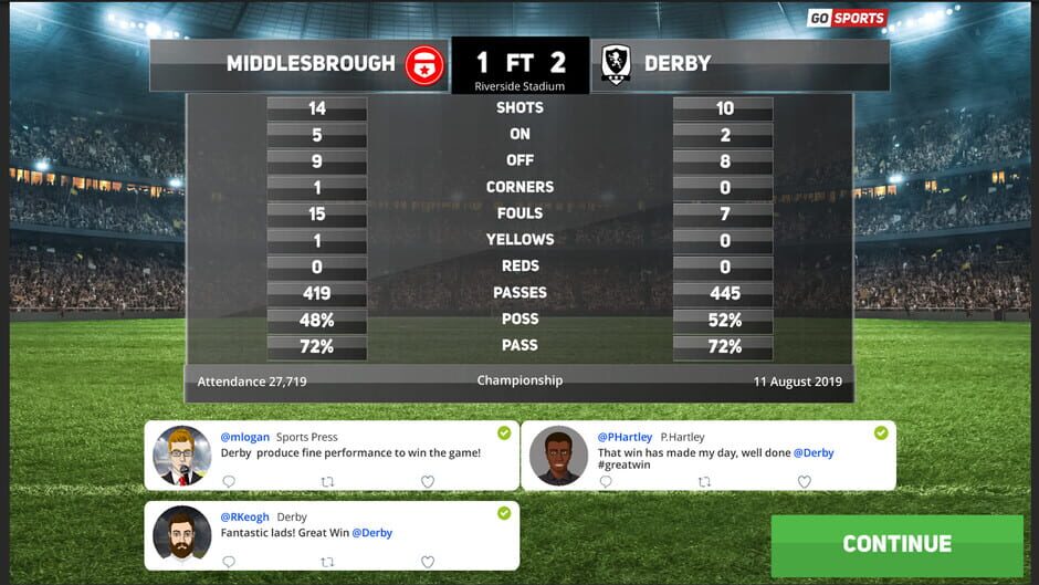 Club Soccer Director PRO 2020 Screenshot