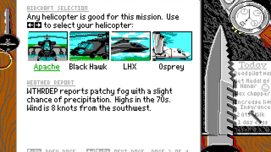 LHX: Attack Chopper - Press Kit