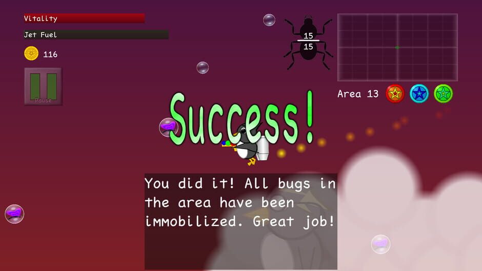 Penguins vs. Bugs Screenshot