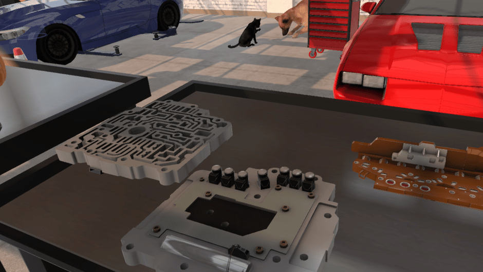 Basic Car Repair Garage VR Screenshot