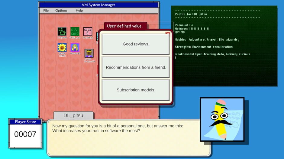 สกรีนช็อตจาก Ransomware Dating Sim (รูปที่ 4)