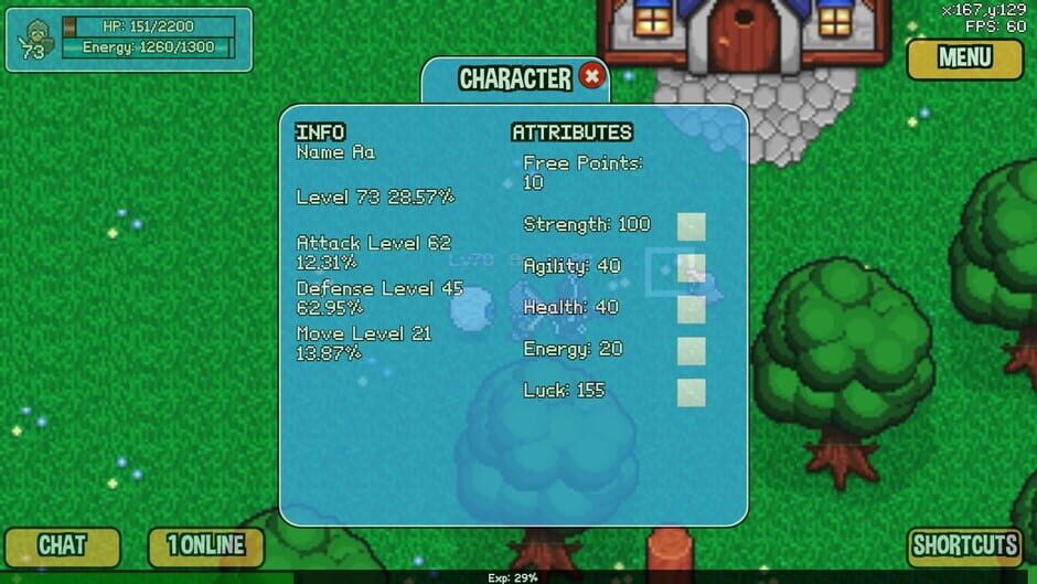 สกรีนช็อตจาก Retro RPG Online 2 (รูปที่ 4)