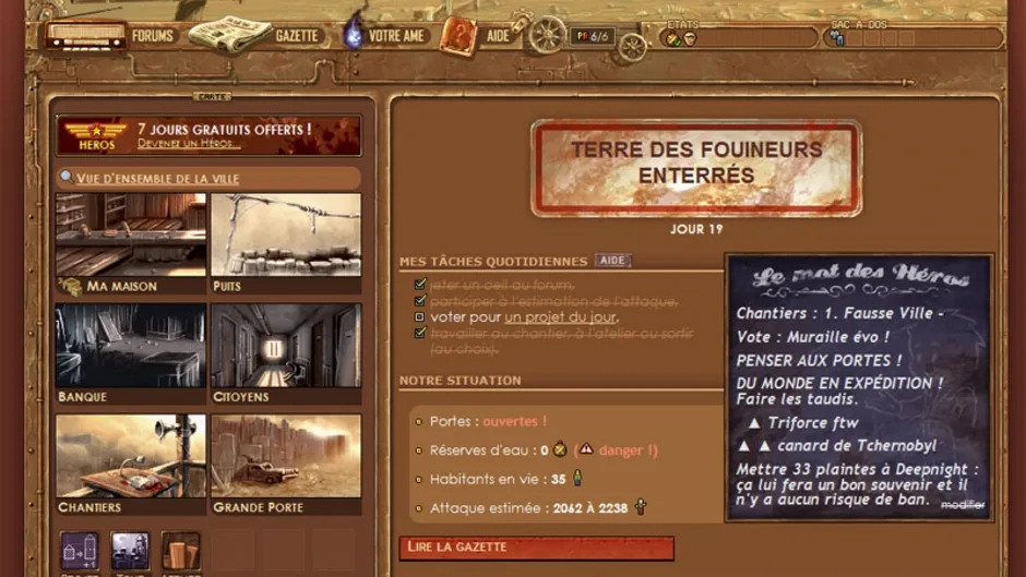 Capture d'écran de l'article