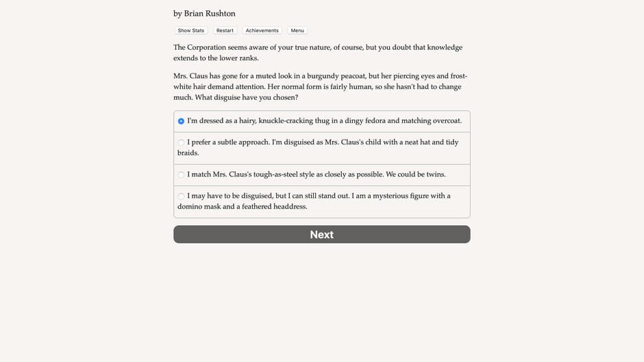 In the Service of Mrs. Claus Screenshot