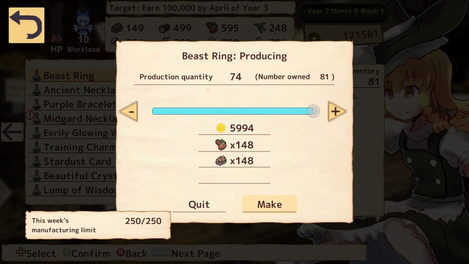 Marisa's Marvelous Magic Shop Screenshot