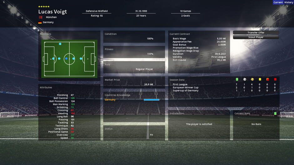 Player's Eleven Screenshot