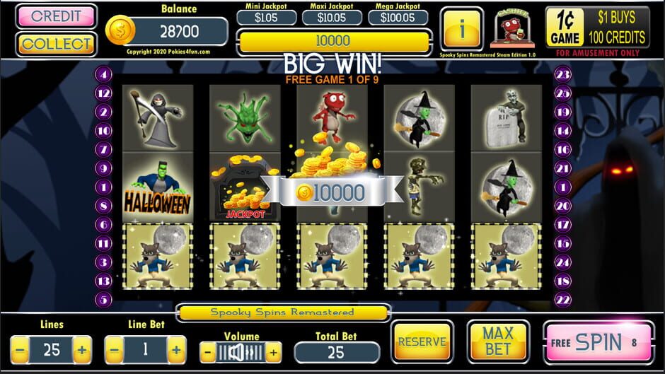 สกรีนช็อตจาก Spooky Spins: Remastered - Steam Edition (รูปที่ 2)