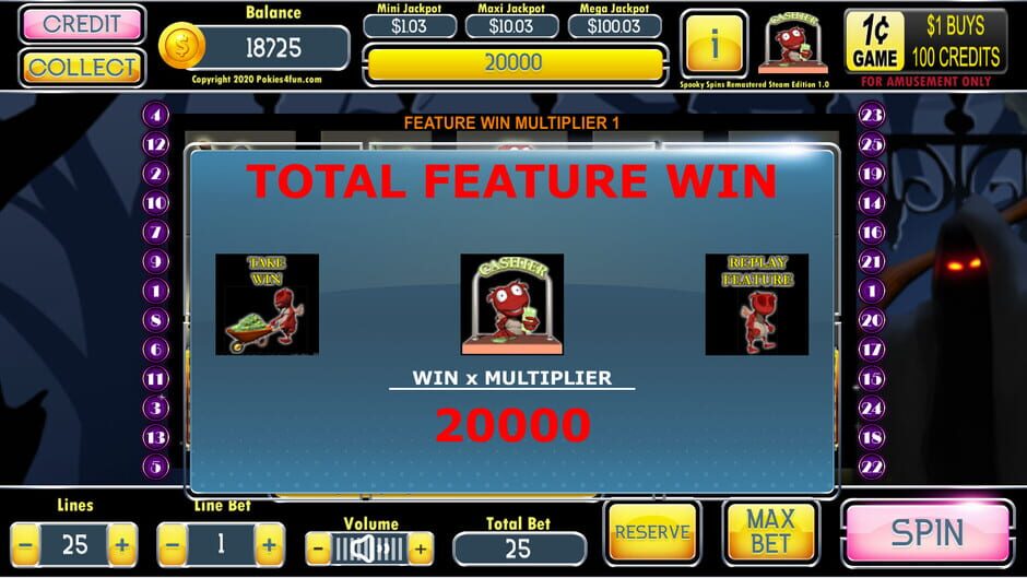 สกรีนช็อตจาก Spooky Spins: Remastered - Steam Edition (รูปที่ 3)