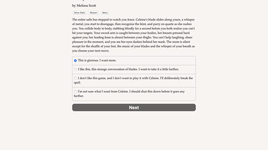 A Player's Heart Screenshot