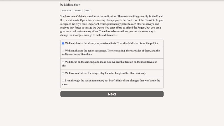 A Player's Heart Screenshot