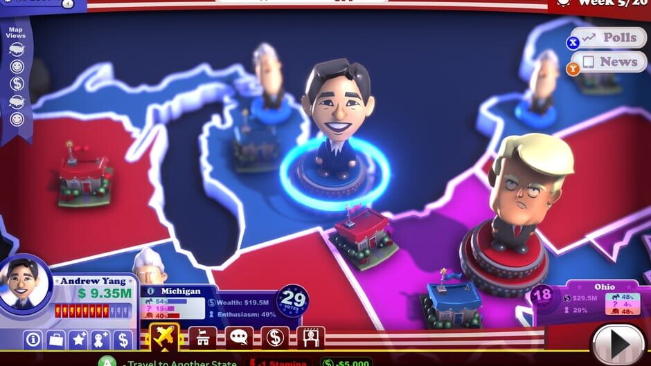 The Political Machine 2020 Screenshot