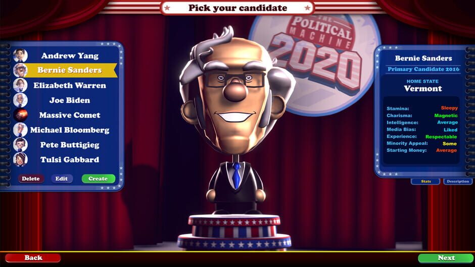 The Political Machine 2020 Screenshot