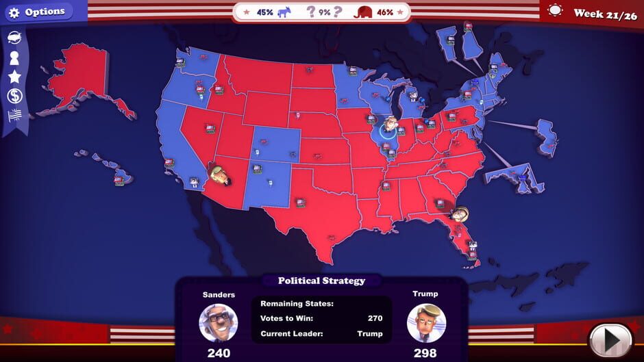The Political Machine 2020 Screenshot