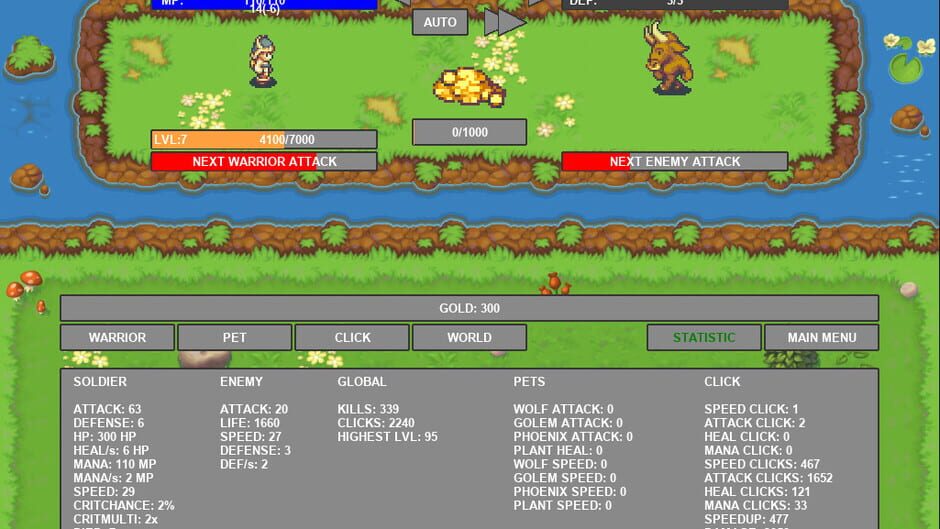 Idle Warrior Screenshot