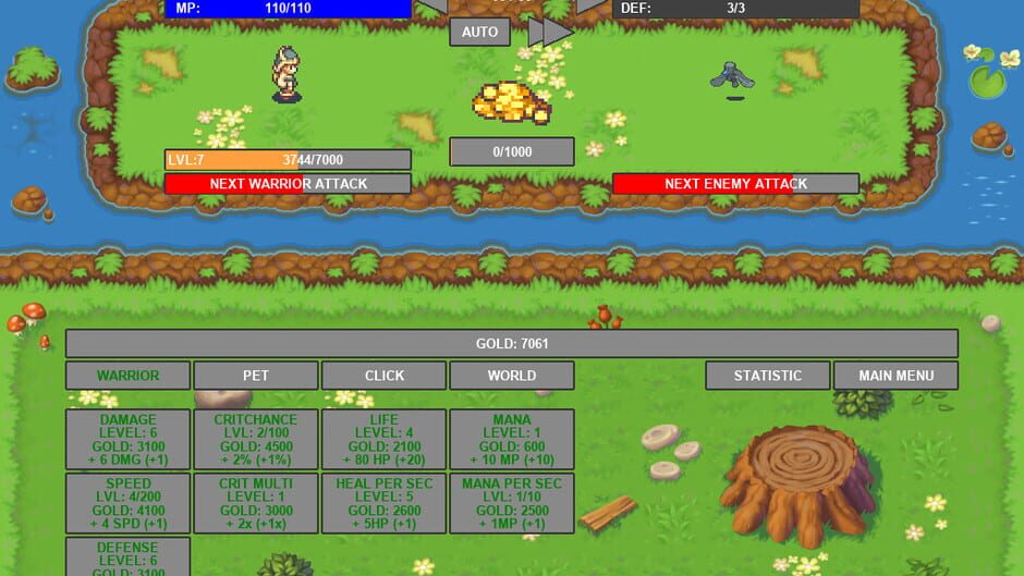 Idle Warrior Screenshot