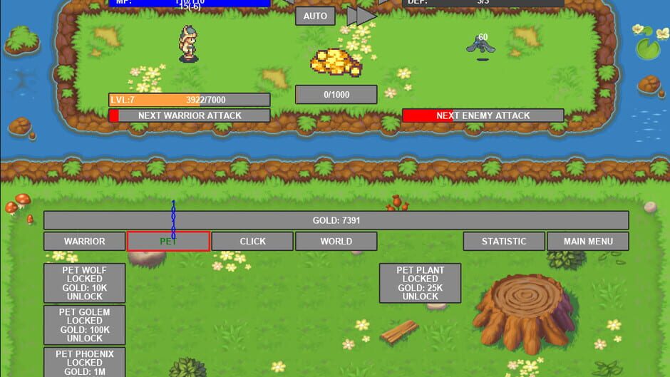 Idle Warrior Screenshot