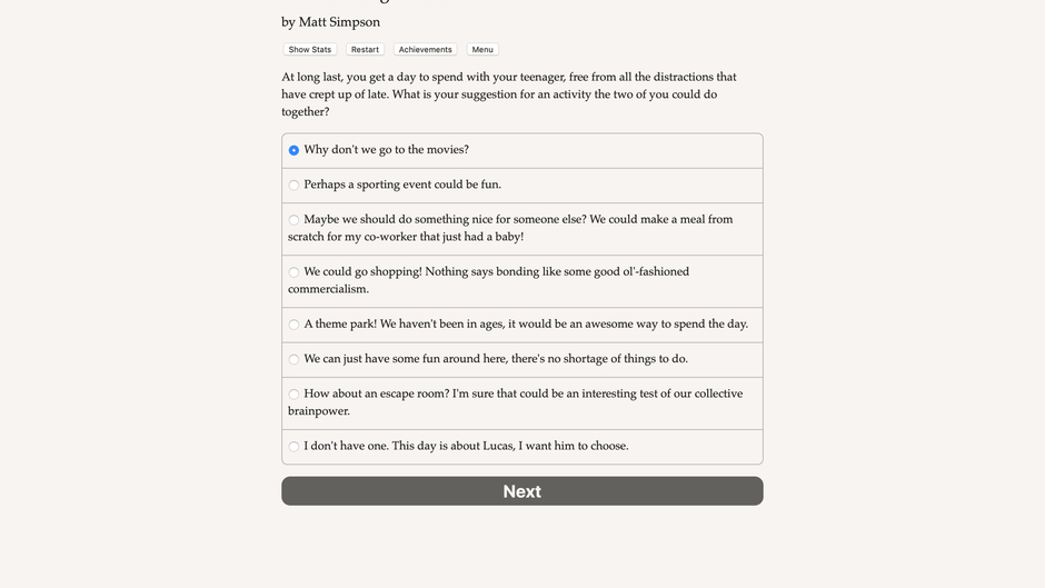 The Parenting Simulator Screenshot