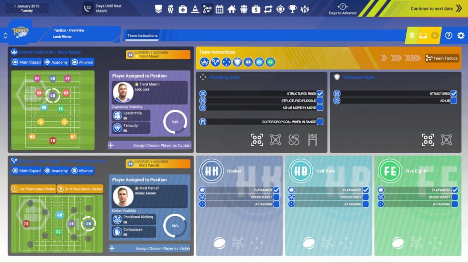 Rugby League Team Manager 3 Screenshot