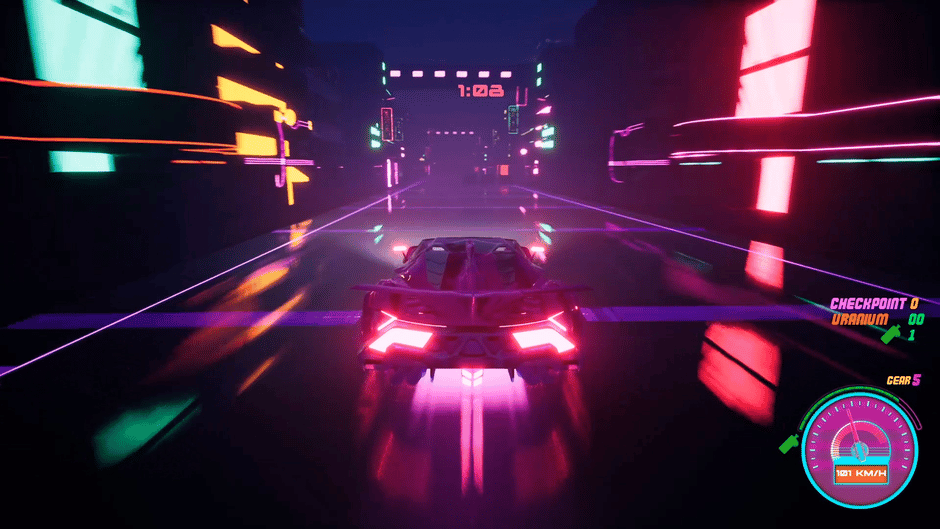 Rhythmic Retro Racer Screenshot