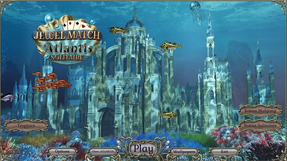 Jewel Match Atlantis Solitaire: Collector's Edition Screenshot