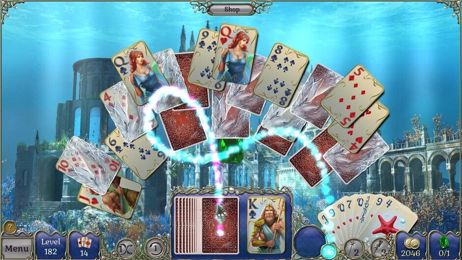 Jewel Match Atlantis Solitaire: Collector's Edition Screenshot