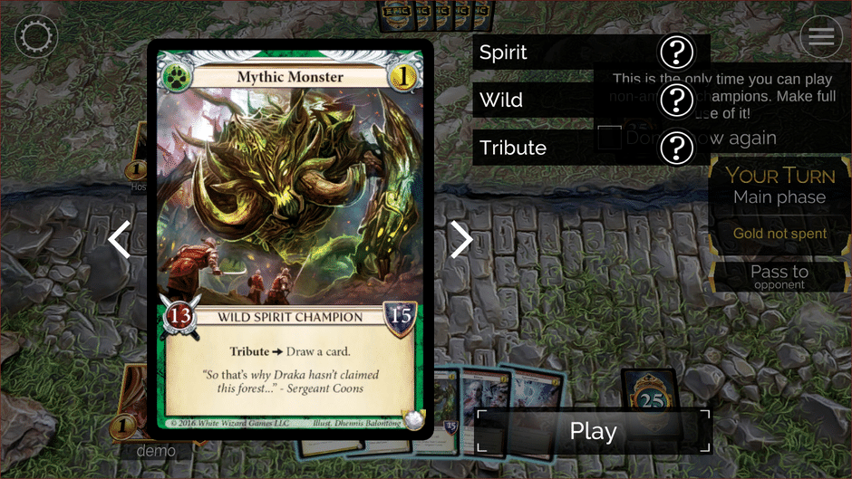 Epic Card Game Screenshot