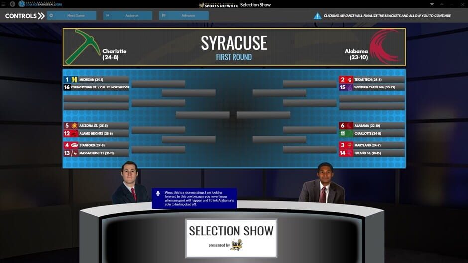 Draft Day Sports: College Basketball 2020 Screenshot