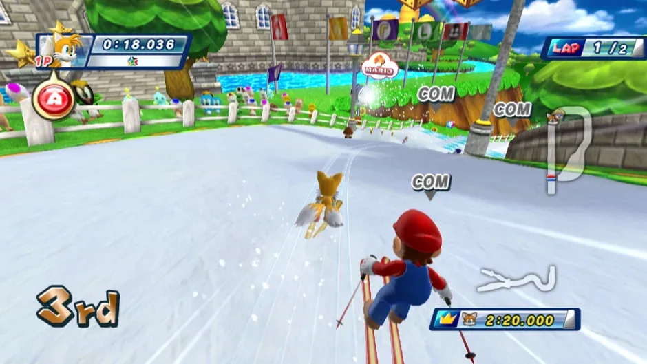 Skärmbild 2 från Mario & Sonic at the Olympic Winter Games