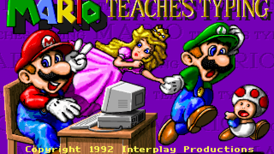 Mario Teaches Typing Screenshot