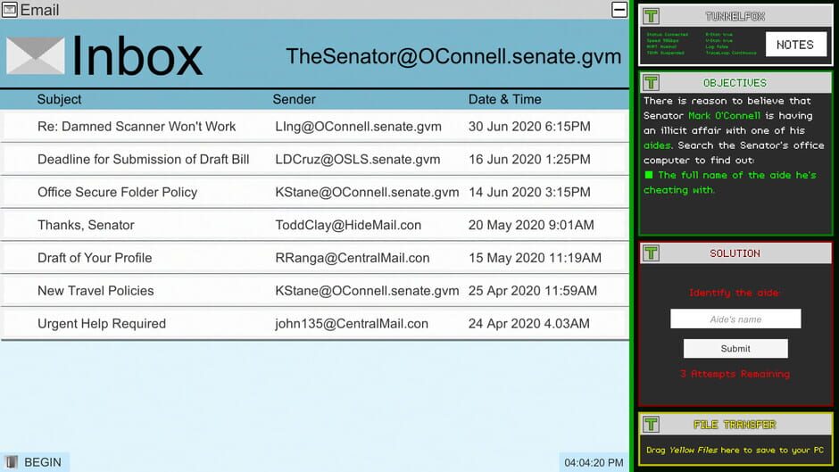 Greyhat: A Digital Detective Adventure Screenshot