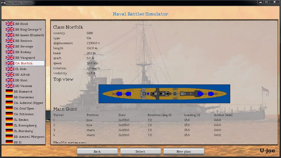 Naval Battles Simulator screenshot