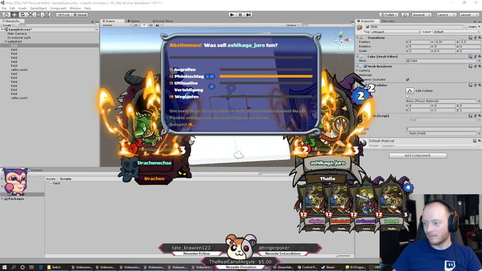 Stream Battlecards Screenshot