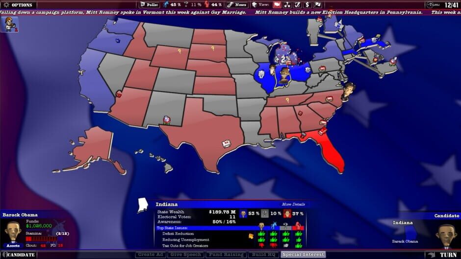 The Political Machine 2012 Screenshot