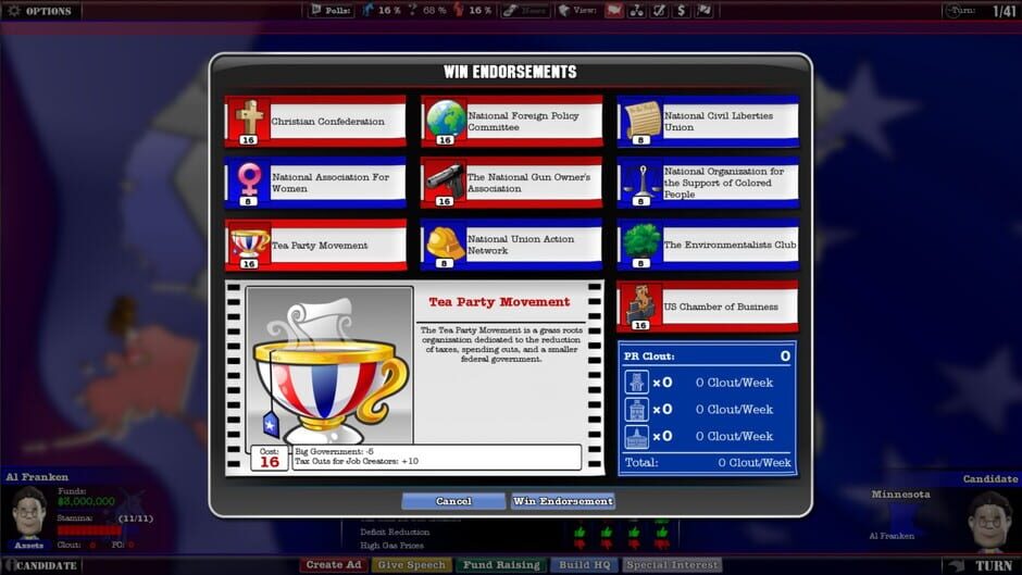 The Political Machine 2012 Screenshot