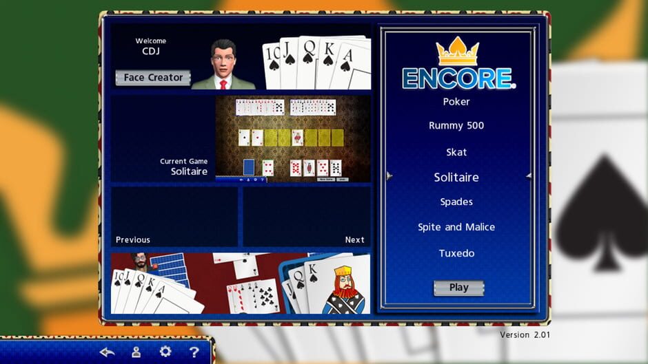 Encore Card Games Screenshot