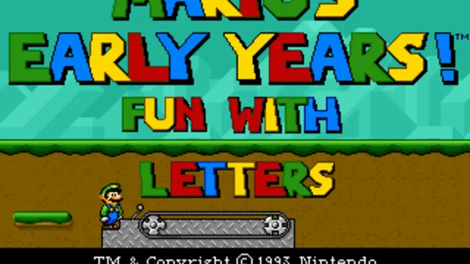 Skärmbild 2 från Mario's Early Years! Fun with Letters